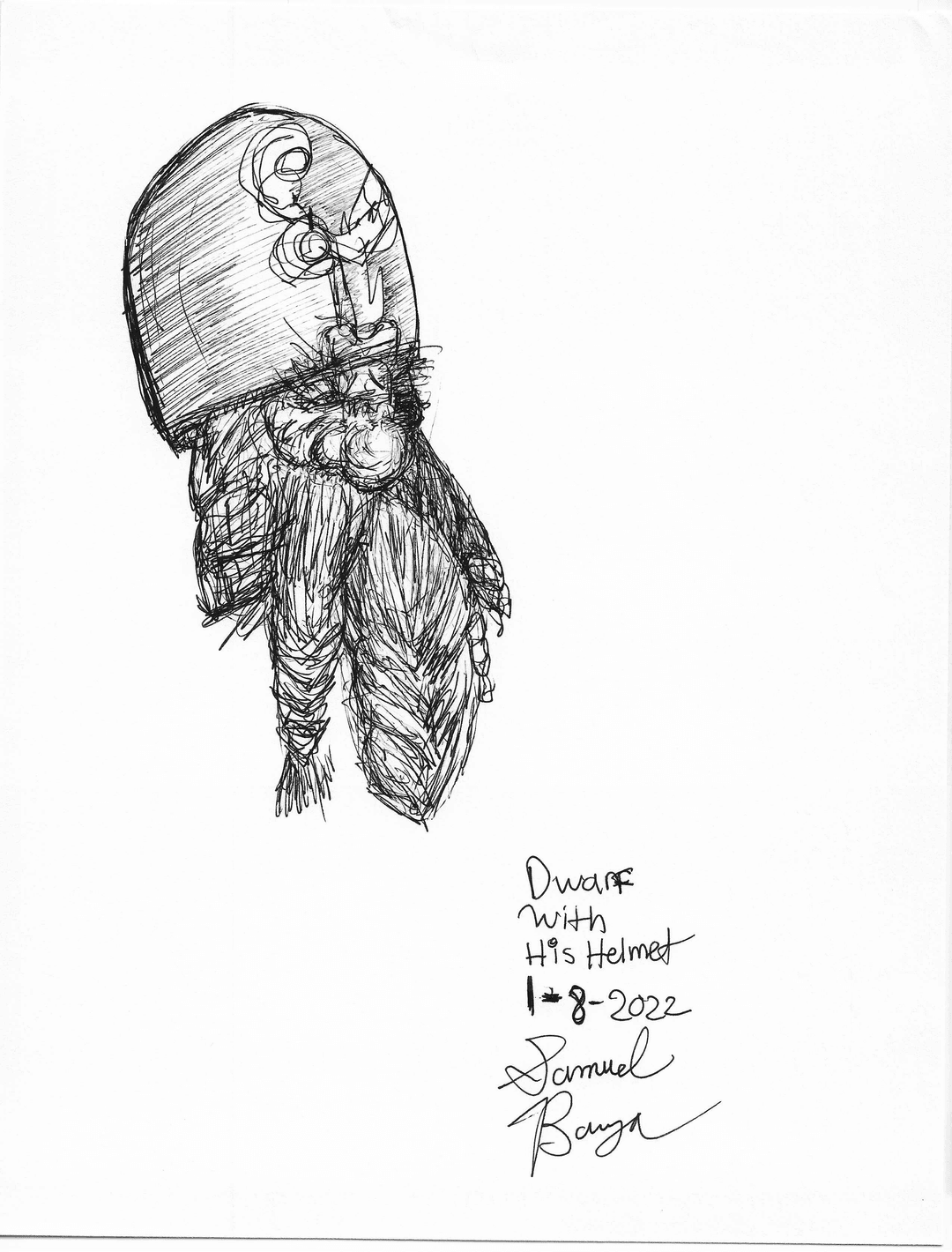 Dwarf With His Helmet (01-08-2022)