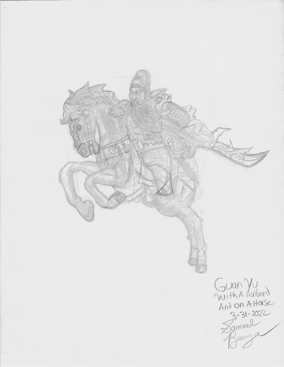 Guan Yu With A Halberd And On A Horse (03-31-2024)