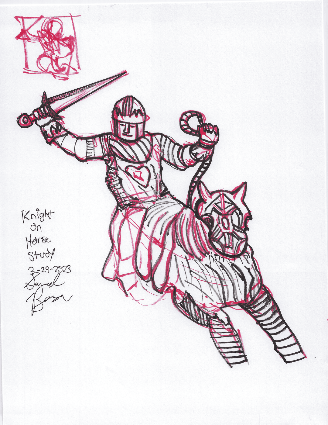 Knight On Horse Study (03-29-2023)