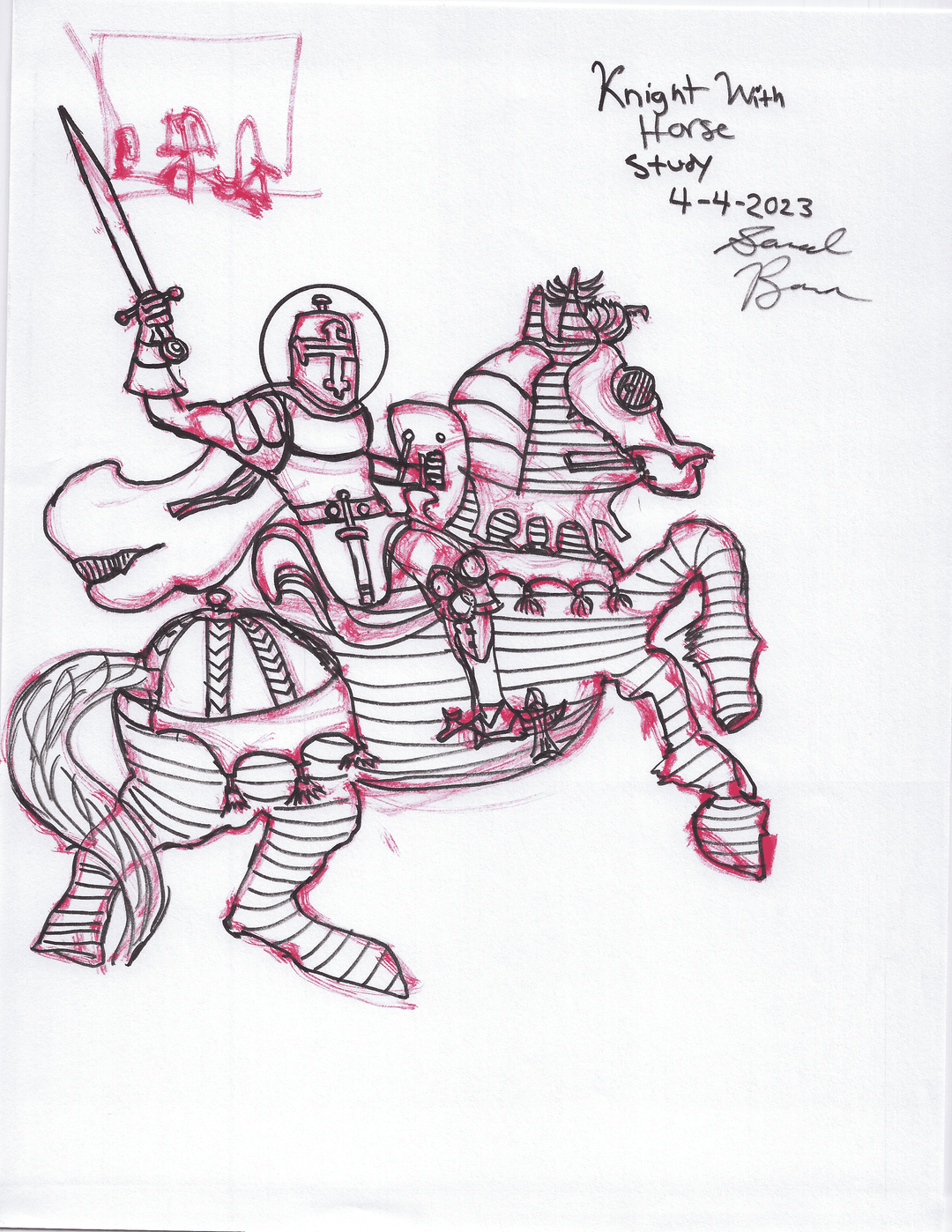 Knight With Horse Study (04-04-2023)