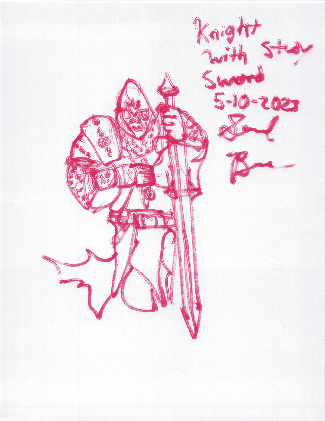 Knight With Sword Study (05-10-2023)